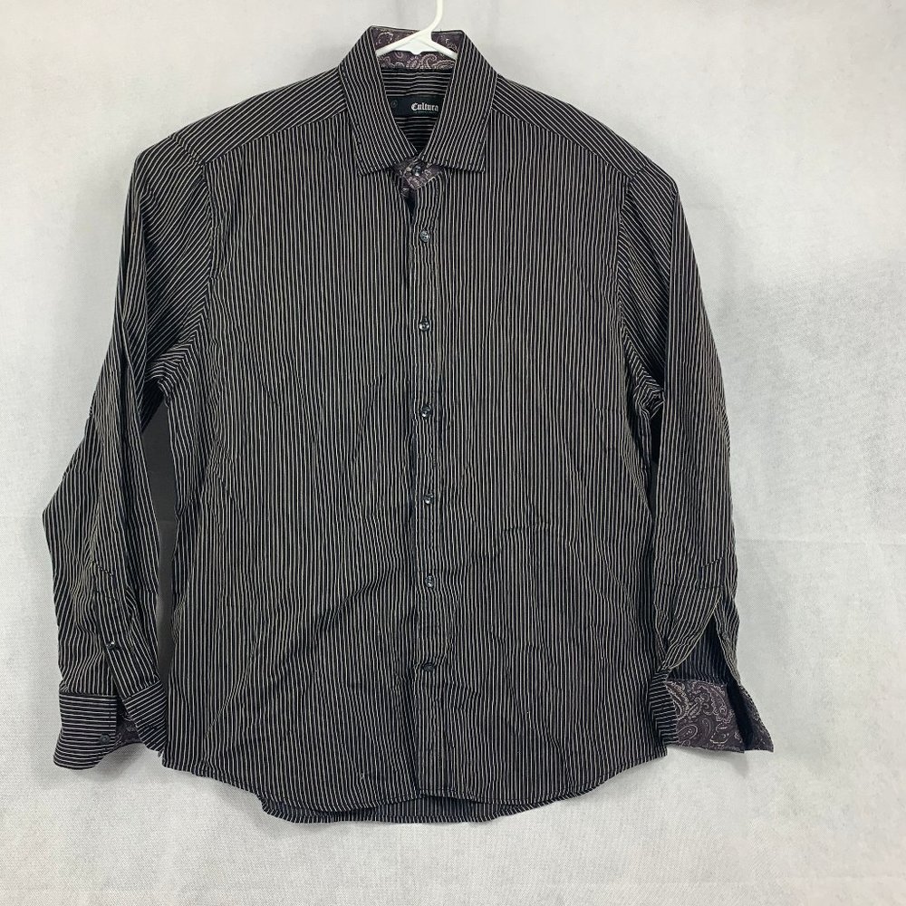 Cultura Men's Button Front Long Sleeve